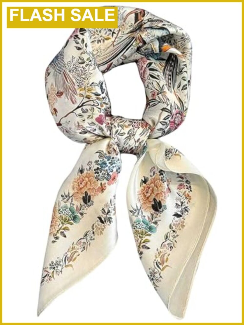 Silky Polyester Satin Square Scarf Bandana Neck Hair Wrap 27.5in